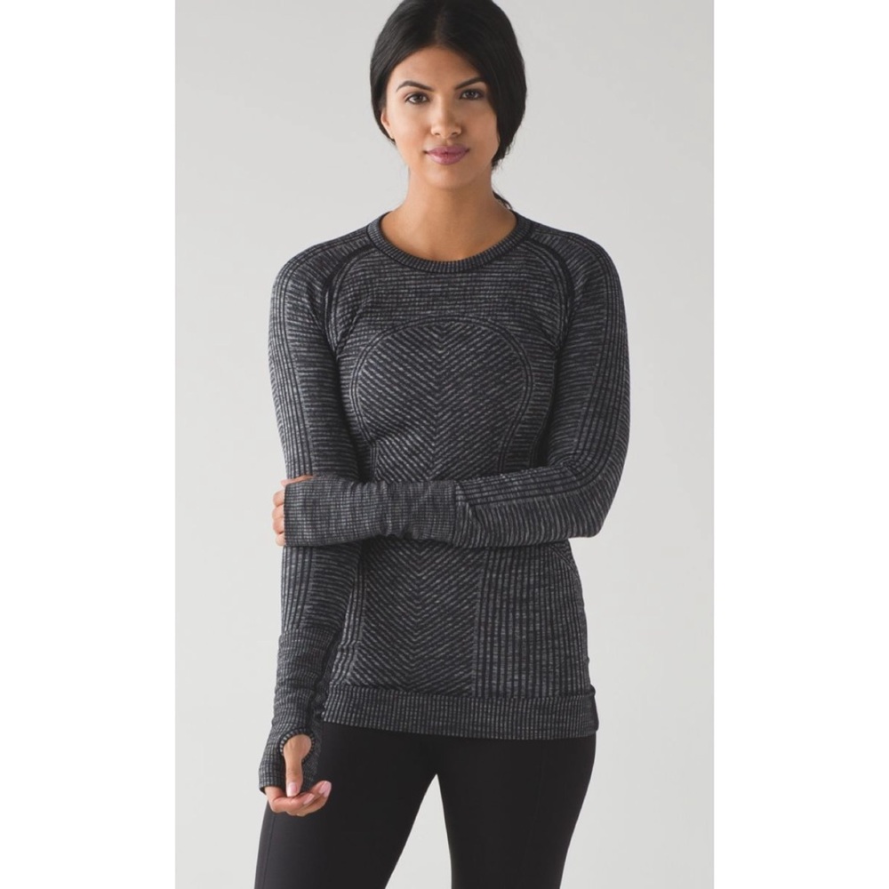 Lululemon Restless Pullover In Heathered Black